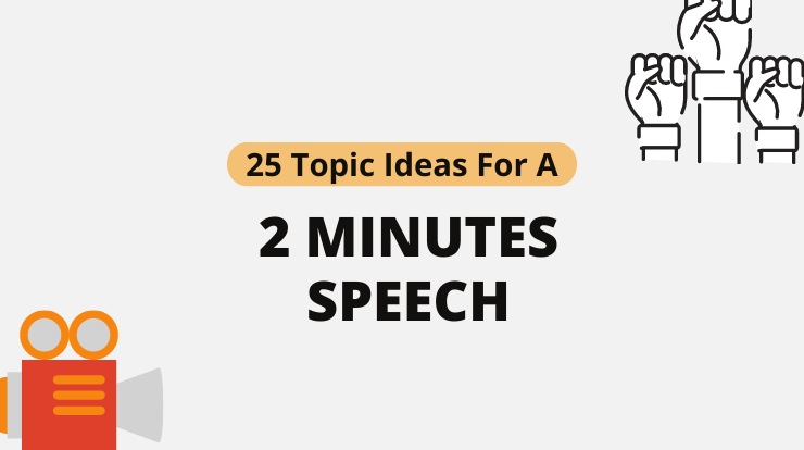 2 minute speech topics for students in english